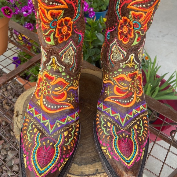 Stunning!!!! Old Gringo Olivia Boots sz 8.5 - Picture 2 of 7